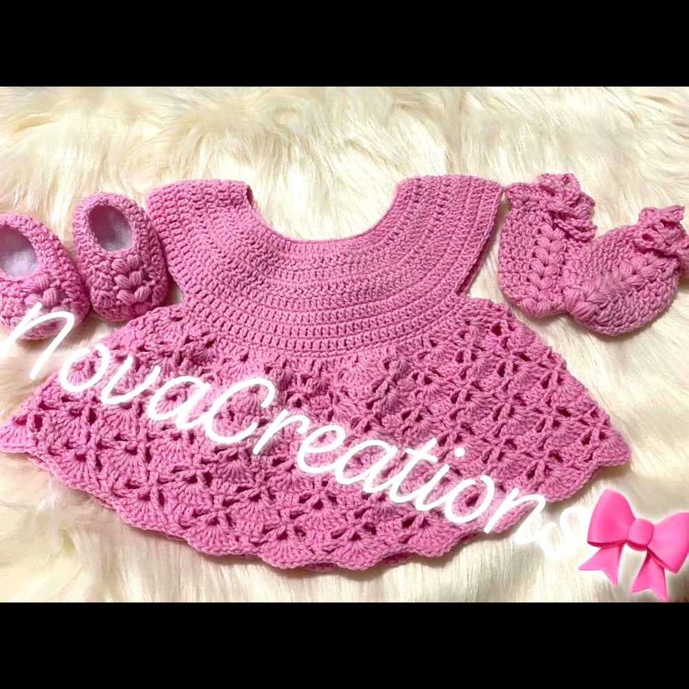 Elegant baby dress set